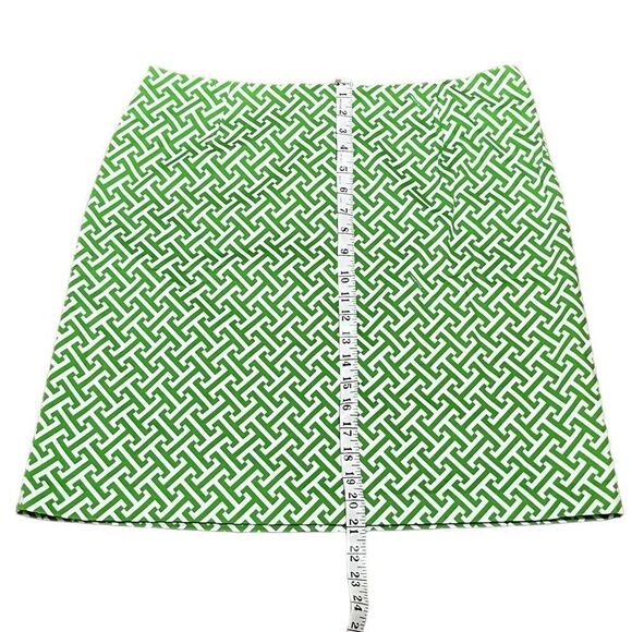 Melly M Women’s Green And White Geoprint Pencil Skirt, Size 12, NWT - Picture 6 of 8